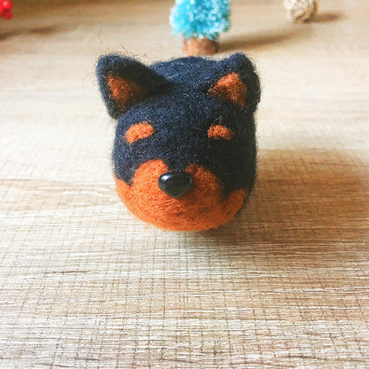 Handmade Needle felted dog felting kit project Animals Chihuahua cute for beginners starters