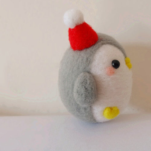 Needle Felted Felting project Animals Christmas penguin Reindeer Panda Cute Handmade