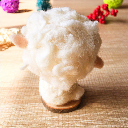 Handmade Needle felted felting kit project Animals lamb sheep cute for beginners starters