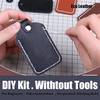 Cute DIY Leather Access Card Holder Kit DIY Leather Project DIY Leather Card Holder DIY Kit