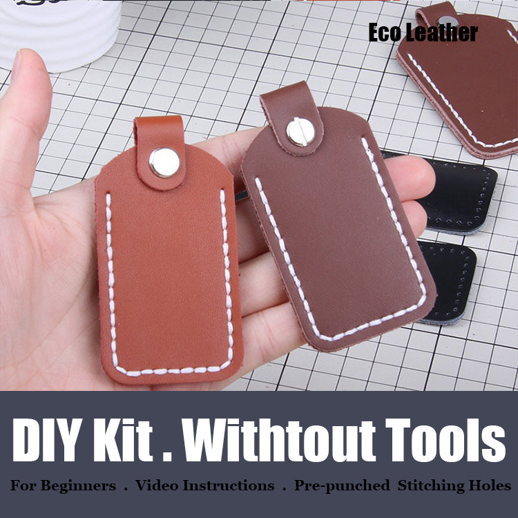 Cute DIY Leather Access Card Holder Kit DIY Leather Project DIY Leather Card Holder DIY Kit