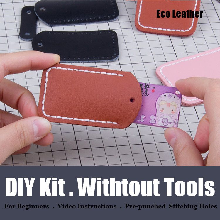 Cute DIY Leather Access Card Holder Kits DIY Leather Project DIY Leather Card Holders DIY Kit