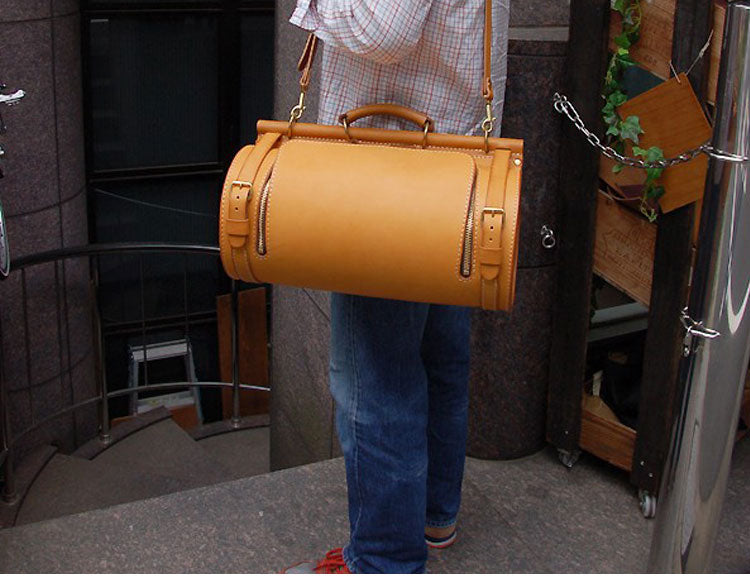 Mens Leather Barrel Weekender Bag Patterns Leather Pattern Large Travel Bag Leather Craft Pattern