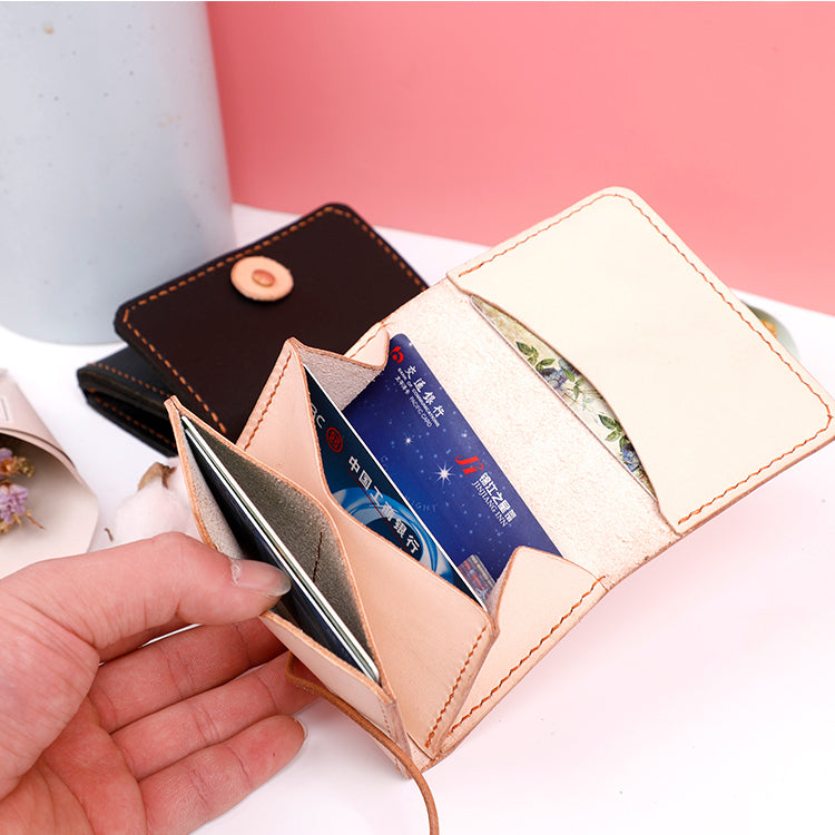 Women Leather Pattern Leather Card Wallet Pattern Coin Wallet Leather Craft Patterns Leather Templates