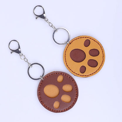 Cute DIY Leather Cat Paw Key Charm Kit DIY Leather Project DIY Paw Leather Womens Bag Charm DIY Kit