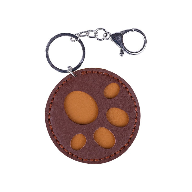 Cute DIY Leather Cat Paw Keychain Kit DIY Leather Project DIY Paw Leather Womens Bag Charm DIY Kit