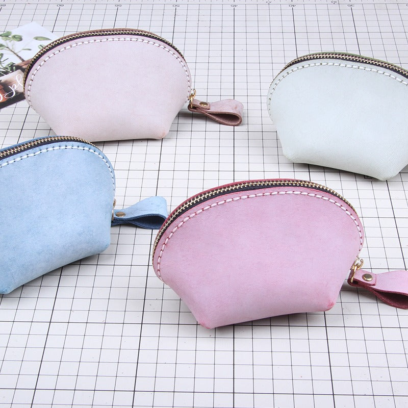 Leather Coin Pouch Kits DIY Leather Shell Coin Wallet Kit DIY Eco Leather Project DIY Leather Kit