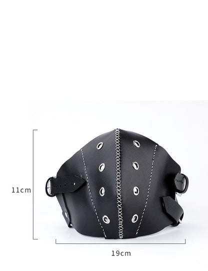 Leather Pattern Leather Half Face Mask Pattern Gothic Punk Mask Leather Craft Pattern Leather Templates