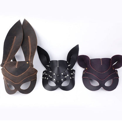 Leather Pattern Leather Halloween Mask Pattern Fox Bunny Mask Leather Craft Pattern Leather Templates