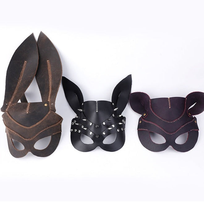 Leather Pattern Leather Halloween Fox Mask Patterns Bunny Mask Leather Craft Pattern Leather Templates