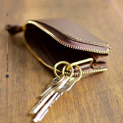 Leather Pattern Leather Key Wallet Pattern Zip Key Holder Leather Craft Patterns Leather Templates