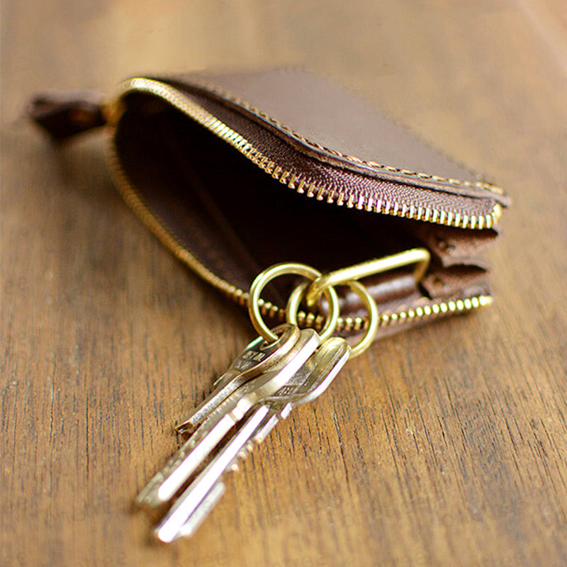 Leather Pattern Leather Key Wallet Pattern Zip Key Holder Leather Craft Patterns Leather Templates