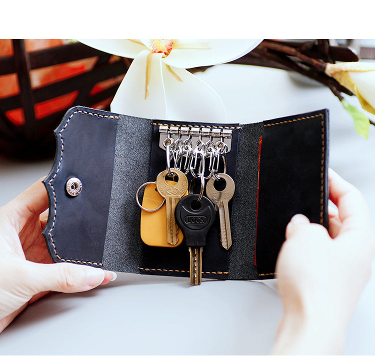 Womens Leather Pattern Leather Key Wallets Pattern Key Holders Leather Craft Patterns Leather Templates