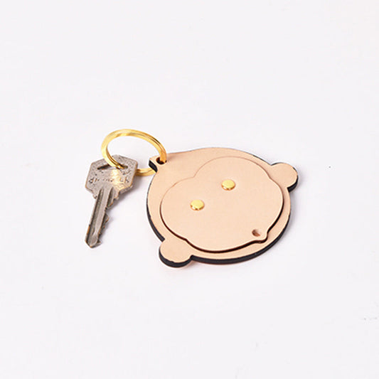 Leather Pattern Leather Keychain Pattern Monkey Keyring Leather Craft Pattern Leather Templates