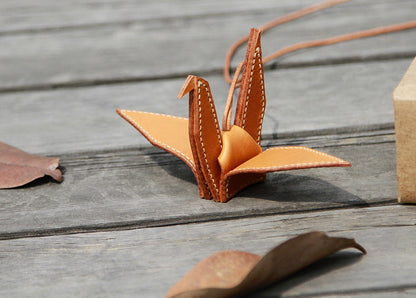 Leather Pattern Leather Paper Crane Pattern Bag Charm Leather Craft Pattern Leather Templates