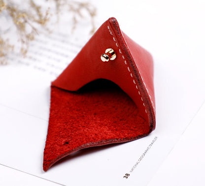 Leather Pattern Leather Pyramid Shape Pouch Pattern Horseshoe Coin Holder Leather Craft Patterns Leather Templates