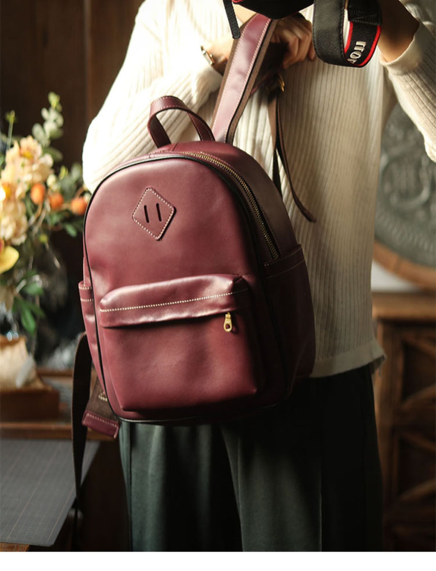 Leather School Backpack Pattern Leather Pattern Satchel Backpack Leather Craft Pattern