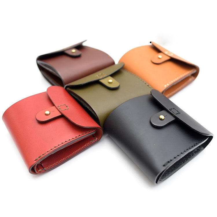 Women Leather Pattern Leather Small Wallet Pattern Buckle Wallet Leather Craft Patterns Leather Templates