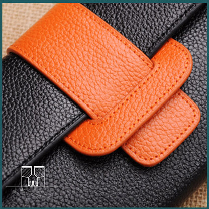 Women Leather Pattern Leather Wallet Pattern Buckle Long Wallet Leather Craft Patterns Leather Templates