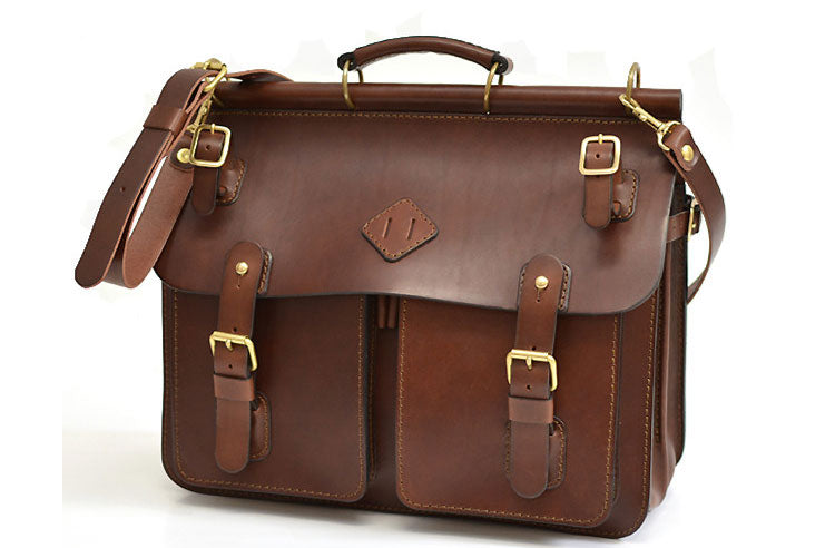 Mens Leather Large Handbag Briefcase Pattern Leather Pattern Large Travel Work Bag Leather Craft Pattern