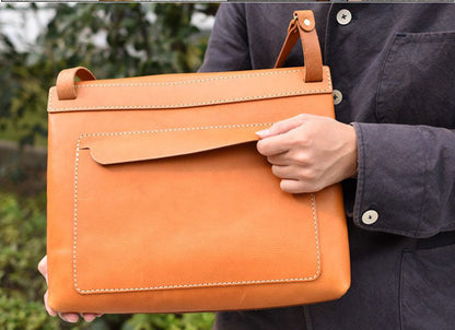 Mens Leather Large Side Bag Pattern Leather Pattern Large Messenger Bag Leather Craft Pattern