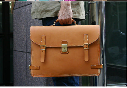 Mens Leather Large Work Handbag Briefcase Patterns Leather Pattern Business Bag Leather Craft Pattern