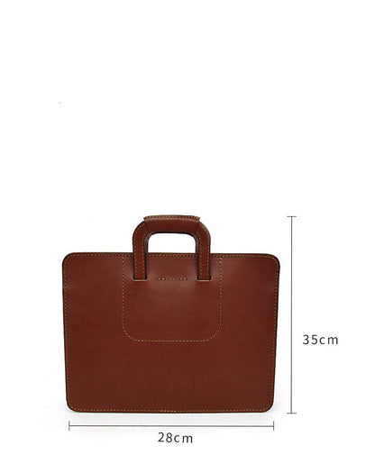 Mens Small Leather Work Handbag Briefcase Pattern Leather Pattern Business Bag Leather Craft Pattern