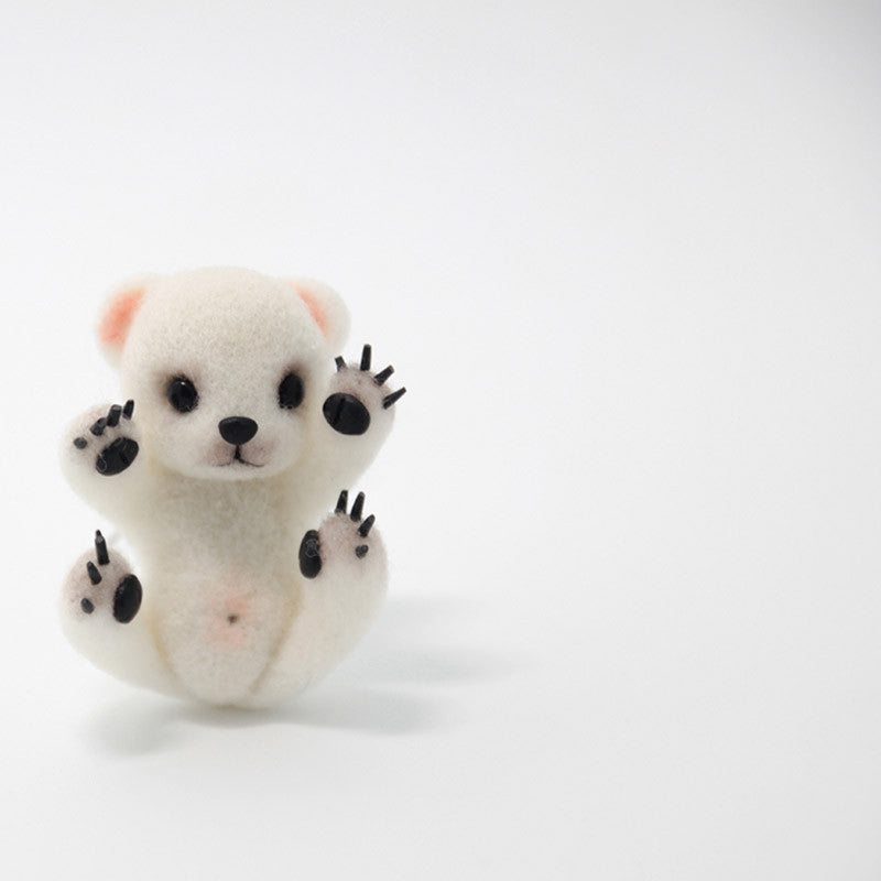 Needle Felted Felting project Animals Polar Bear Cute Craft