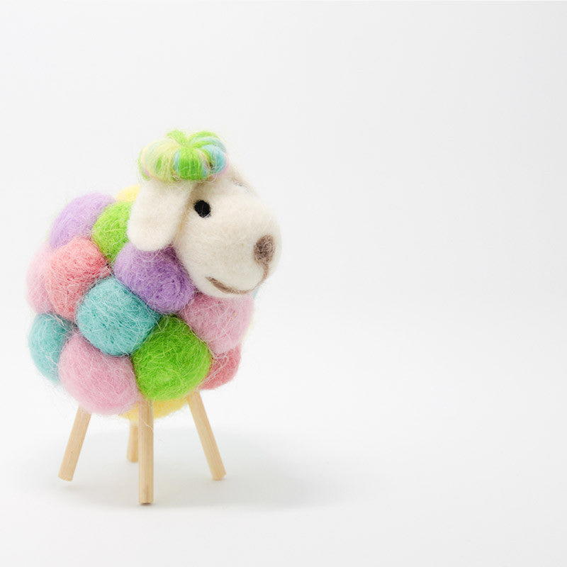 Needle Felted Felting project Animals Sheep Color Cute Craft