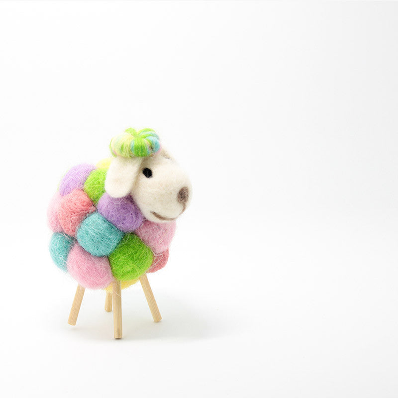 Needle Felted Felting project Animals Sheep Color Cute Craft