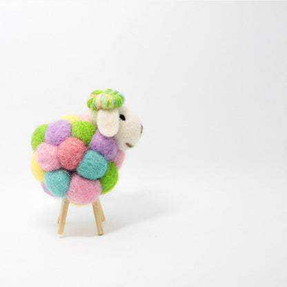 Needle Felted Felting project Animals Sheep Color Cute Craft