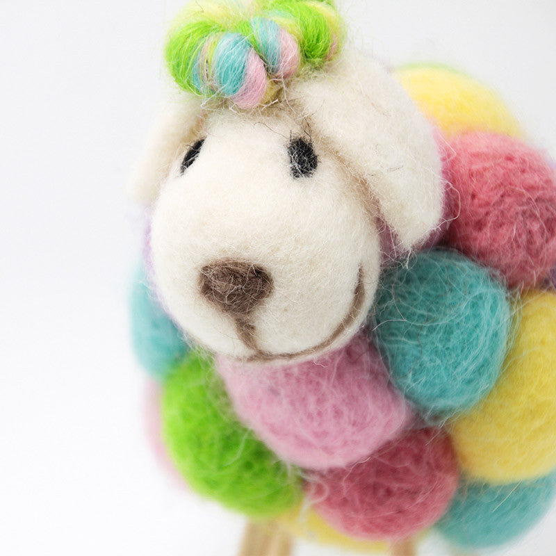 Needle Felted Felting project Animals Sheep Color Cute Craft