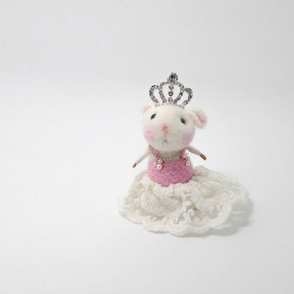 Needle Felted Felting project Animals Cute Mice Mouse Princess