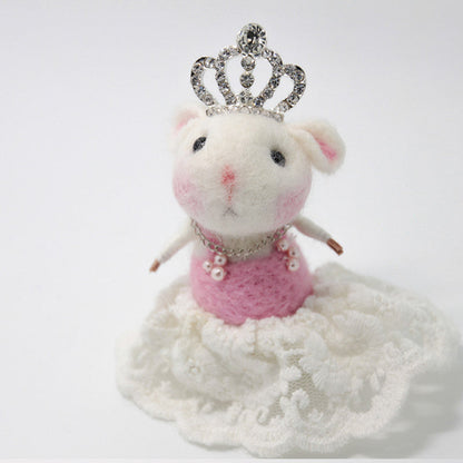 Needle Felted Felting project Animals Cute Mice Mouse Princess