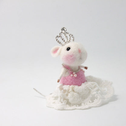 Needle Felted Felting project Animals Cute Mice Mouse Princess