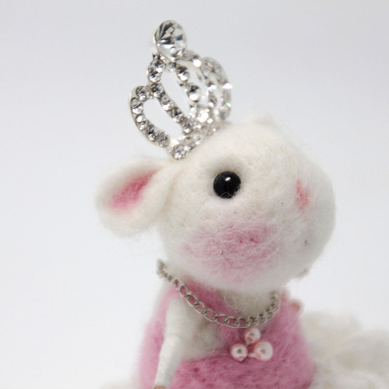 Needle Felted Felting project Animals Cute Mice Mouse Princess