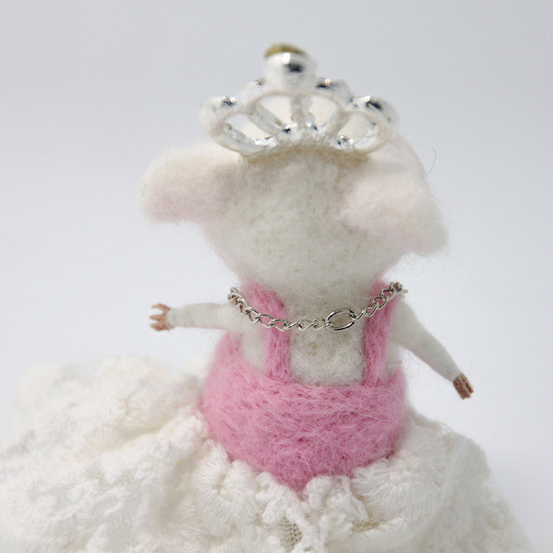 Needle Felted Felting project Animals Cute Mice Mouse Princess