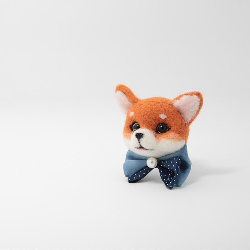 Needle Felted Felting project Animals Orange Fox Cute Brooch