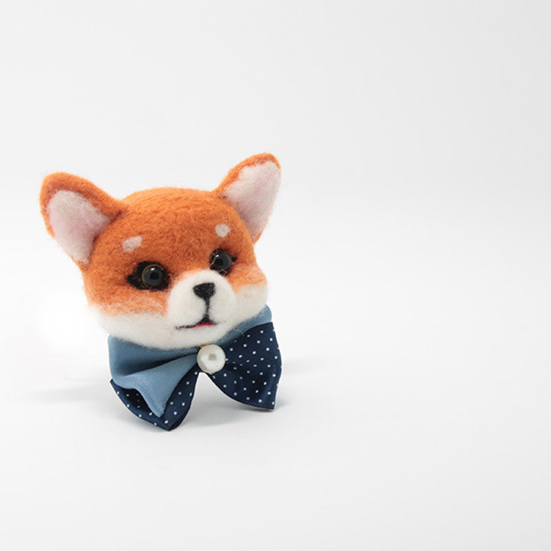 Needle Felted Felting project Animals Orange Fox Cute Brooch