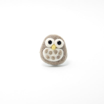 Needle Felting Felted Animals Owl Cute Brooch Jewelry