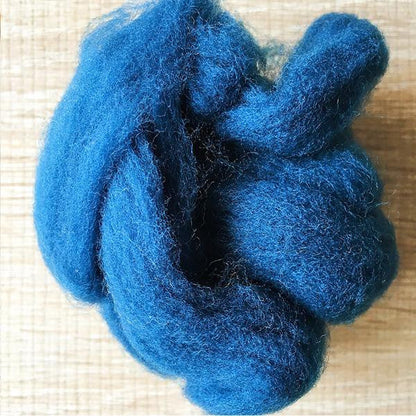 Needle felted supplies wool felting purple wool Roving for felting short fabric