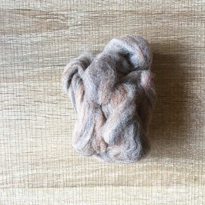 Needle felted wool felting MIX pebble wool Roving for felting supplies short fabric easy felt