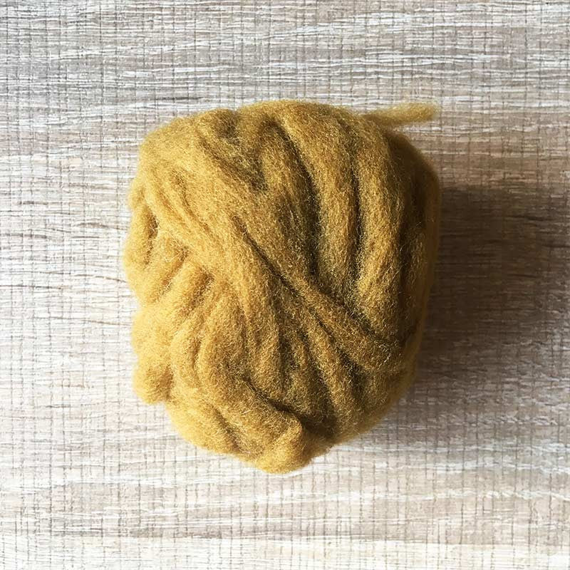 Needle felted wool felting gold copper wool Roving for felting supplies short fabric easy felt