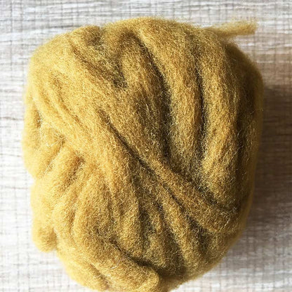 Needle felted wool felting gold copper wool Roving for felting supplies short fabric easy felt