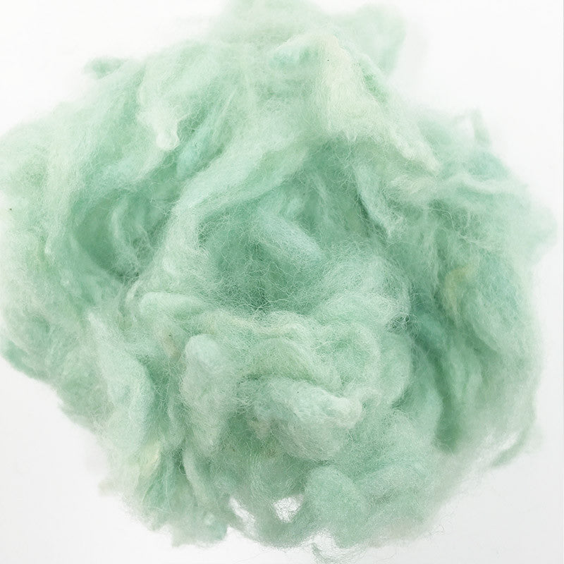 Needle felting supplies 10g Green wool Curly Wool Curly Fiber for Wool Felt for Poodle Bichon and Sheep