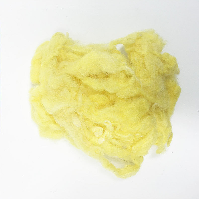 Needle felting supplies 10g Yellow wool Curly Wool Curly Fiber for Wool Felt for Poodle Bichon and Sheep