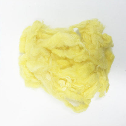 Needle felting supplies 10g Yellow wool Curly Wool Curly Fiber for Wool Felt for Poodle Bichon and Sheep