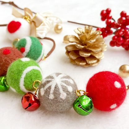 Needle felting kit for beginners starters Christmas accessories Necklace Cute balls