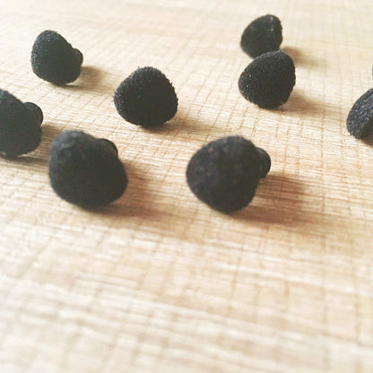 Needle felting supplies animal velour dog puppy nose 10 pieces 21mmx26mm Safety nose Animal nose Amigurumi nose Doll nose Stuffed Toy nose Doll Parts Plastic nose Black