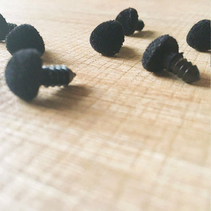 Needle felting supplies animal velour dog puppy nose 10 pieces 25mmx33mm Safety nose Animal nose Amigurumi nose Doll nose Stuffed Toy nose Doll Parts Plastic nose Black